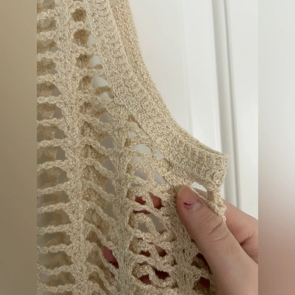 Zara Crochet Knit Swim Cover Up - Picture 7 of 8